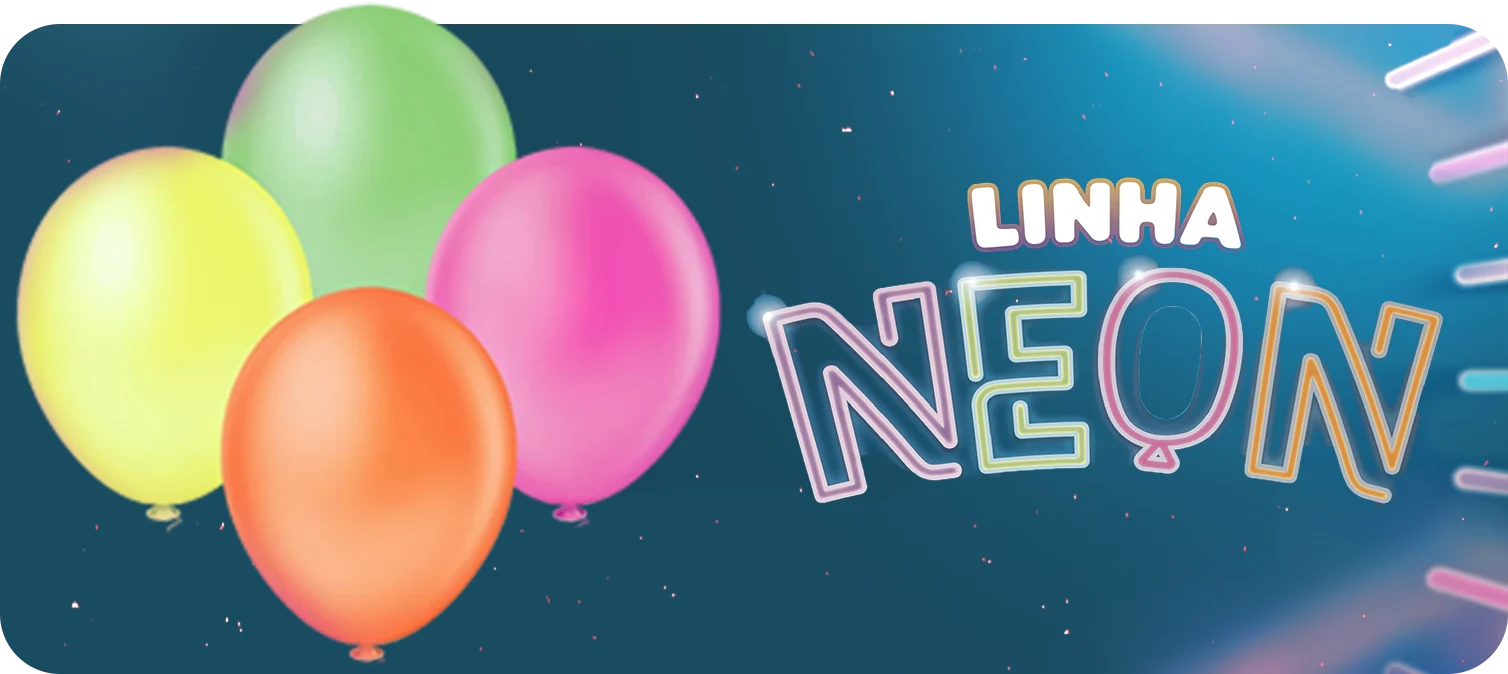 Linha de Balões Neon