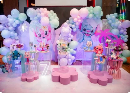 Decoração de aniversário Stitch: ideias criativas com balões