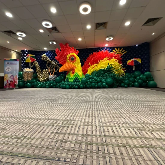 Escultura de balões ganha tendência para eventos corporativos
